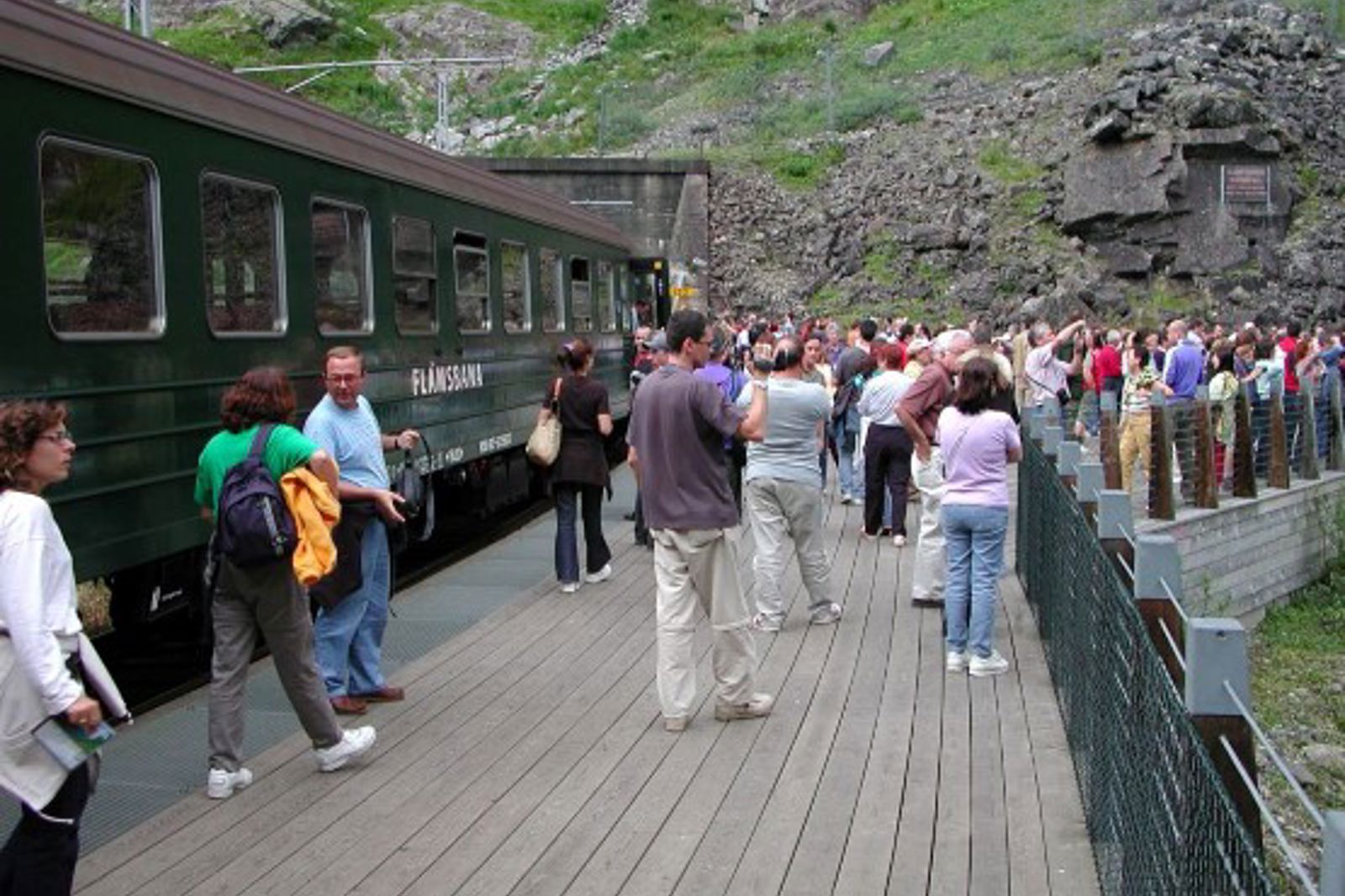 Eksteriørbilde av Kjosfossen holdeplass
