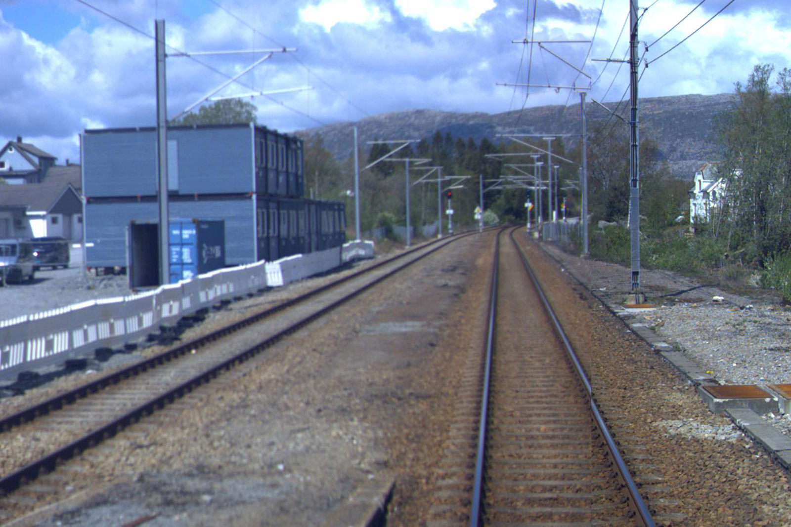 Spor på Langemyr station
