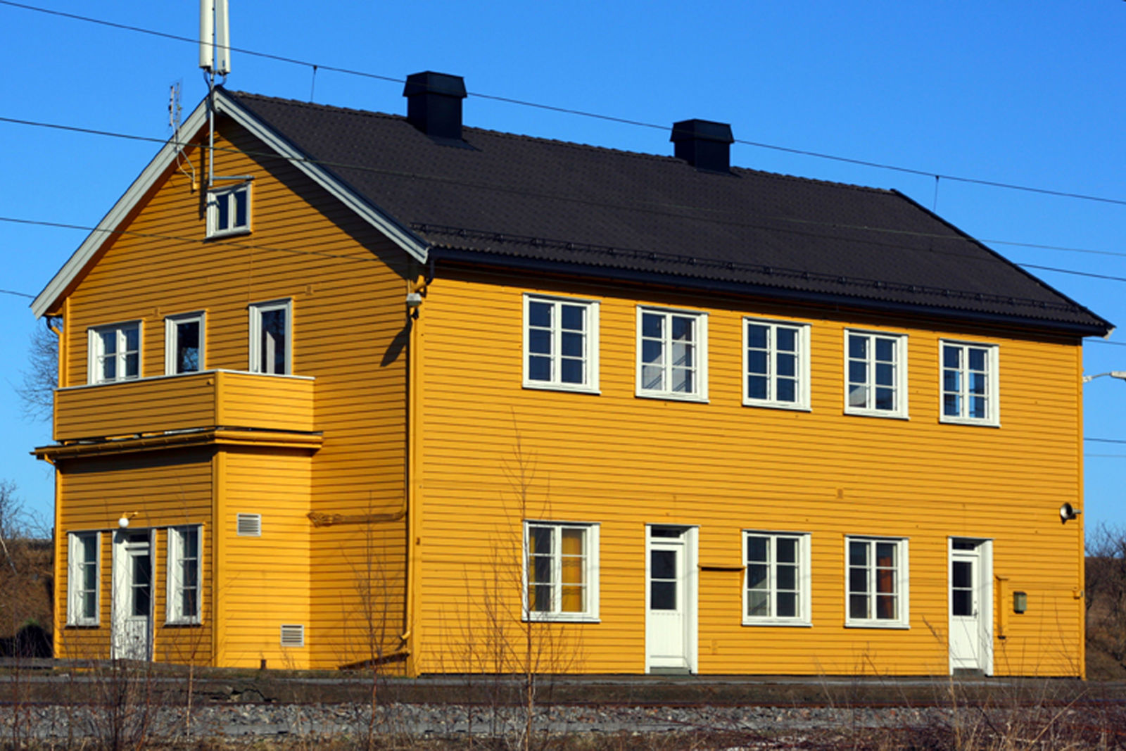 The station building at Ottestad station
