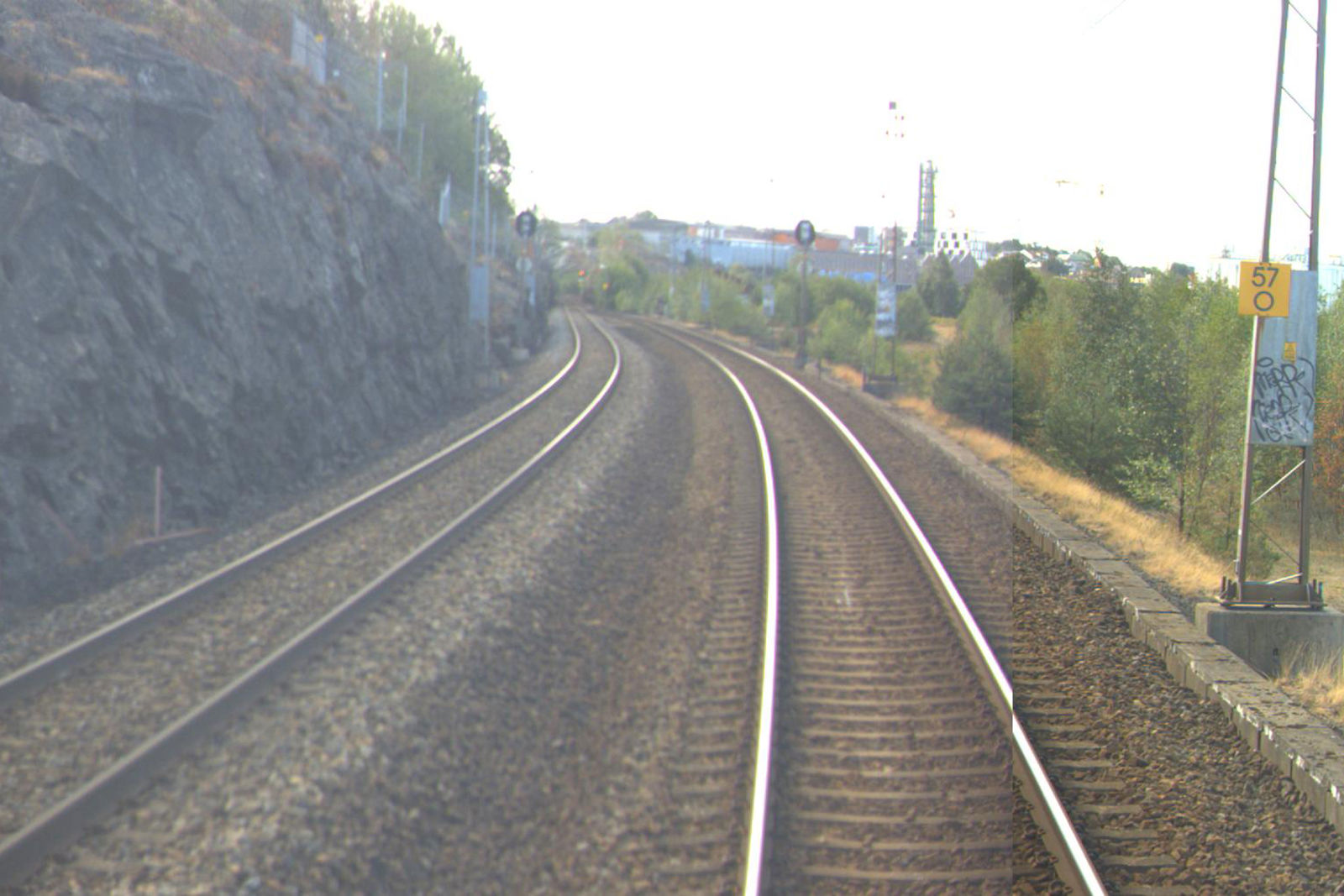 Tracks at Sandbukta station