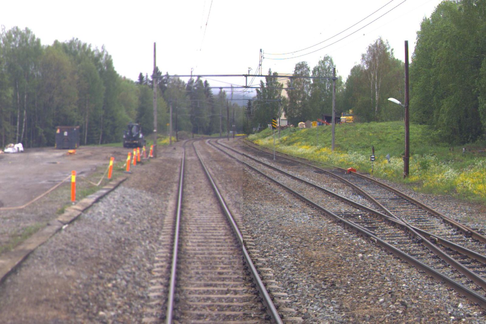 Tracks at Veme station