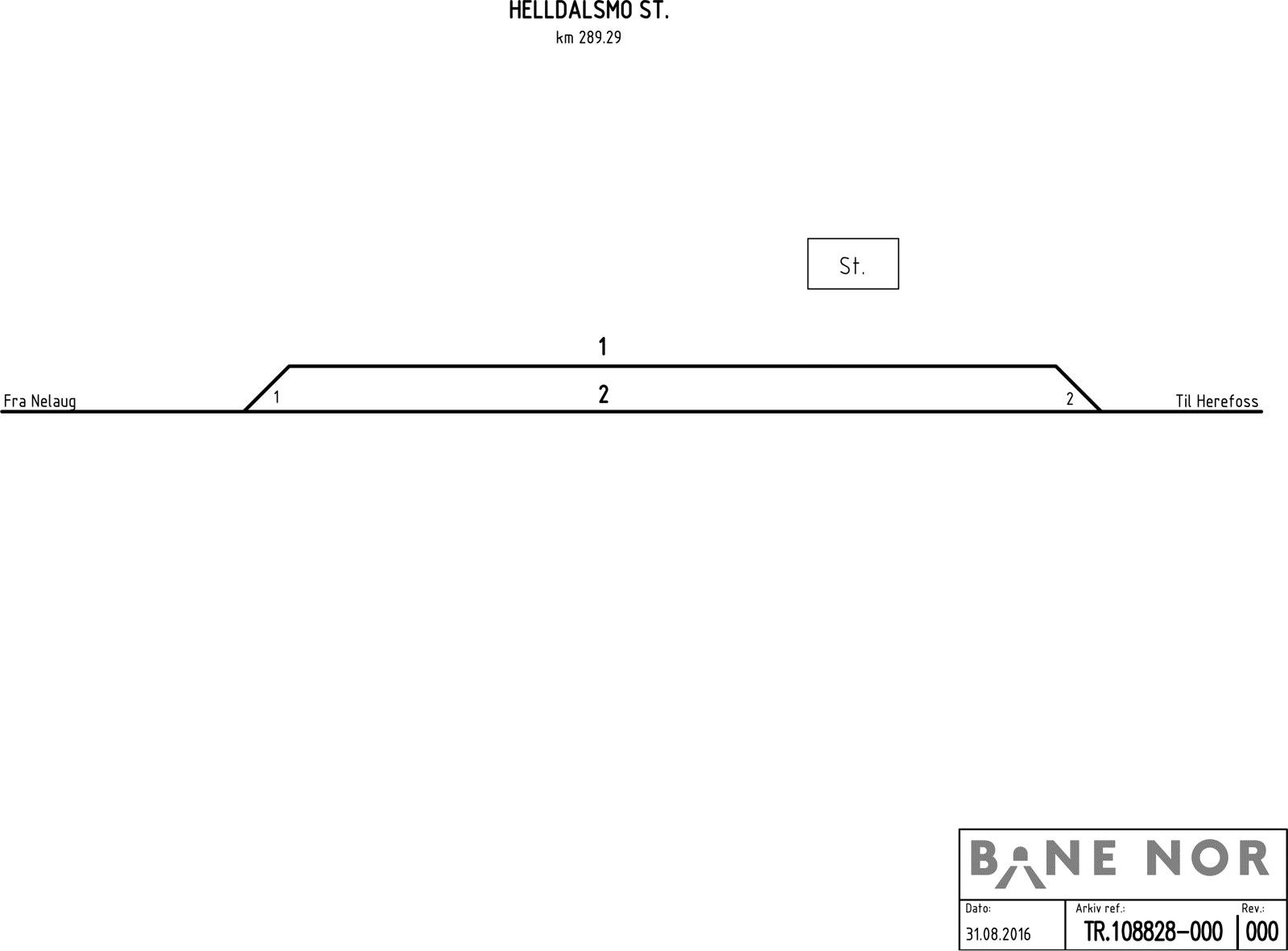 Track plan Helldalsmo station