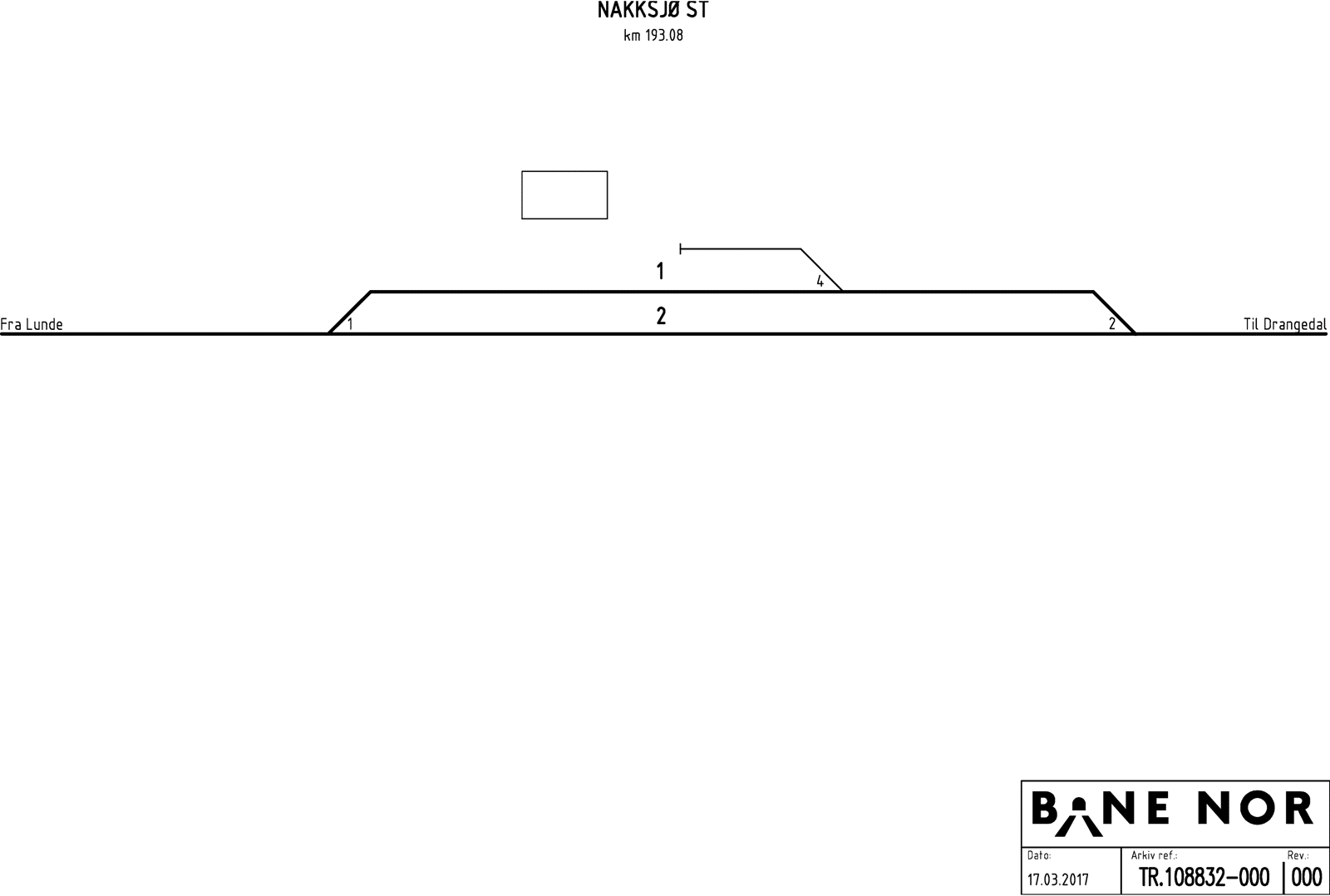 Track plan Nakksjø station