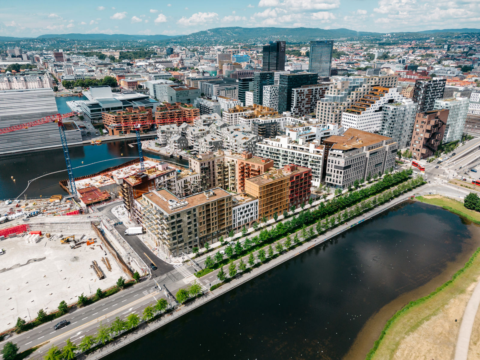 Bjørvika sett ovenfra