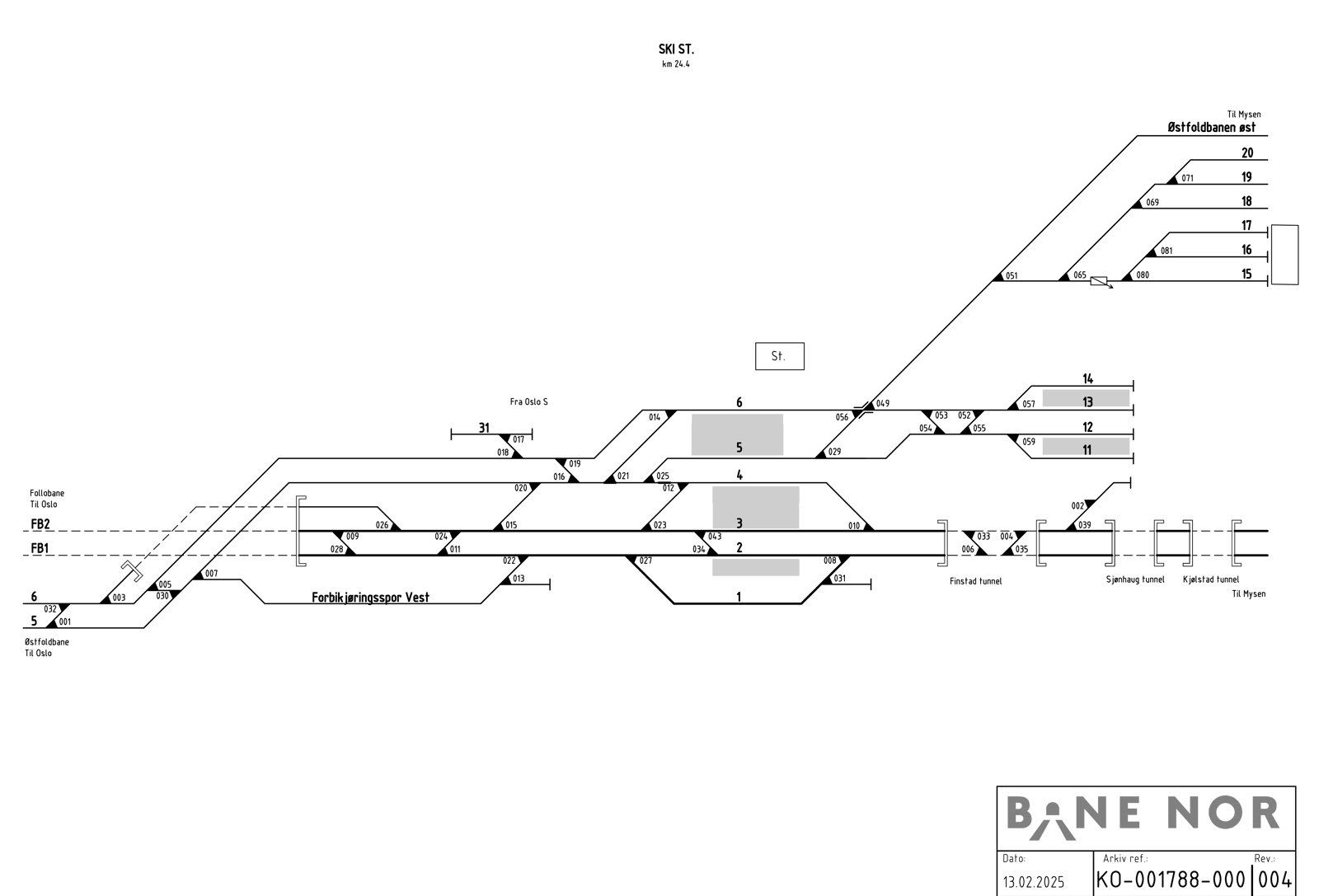 Sporplan Ski stasjon